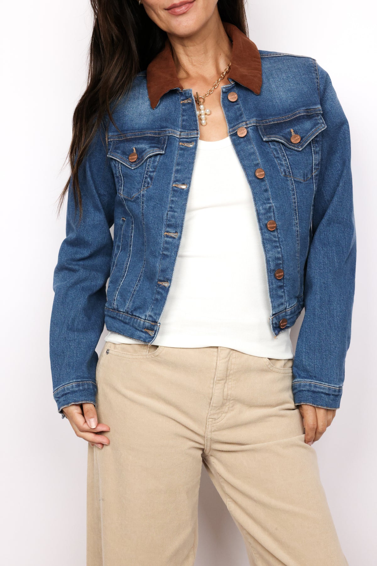 Denim Contrast Jacket
