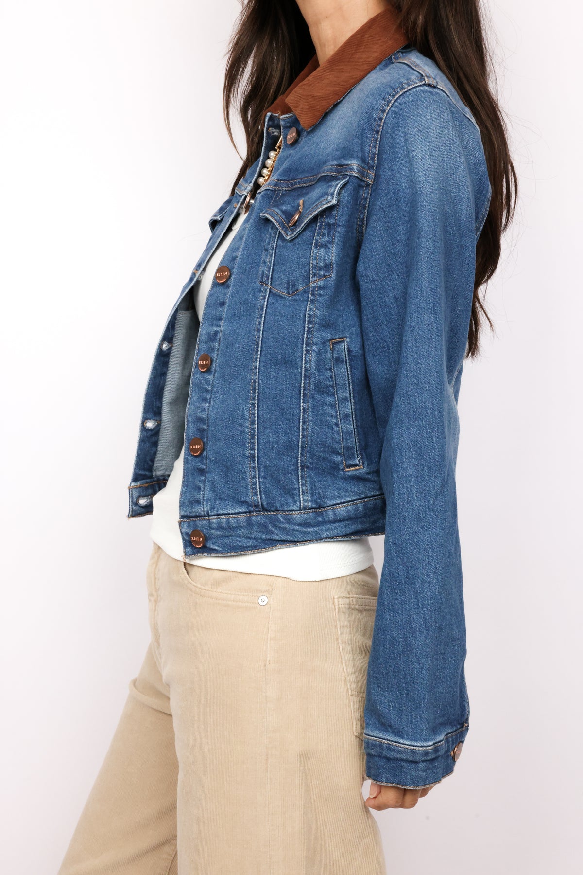 Denim Contrast Jacket