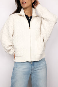 Cable Knit Marshmallow Jacket