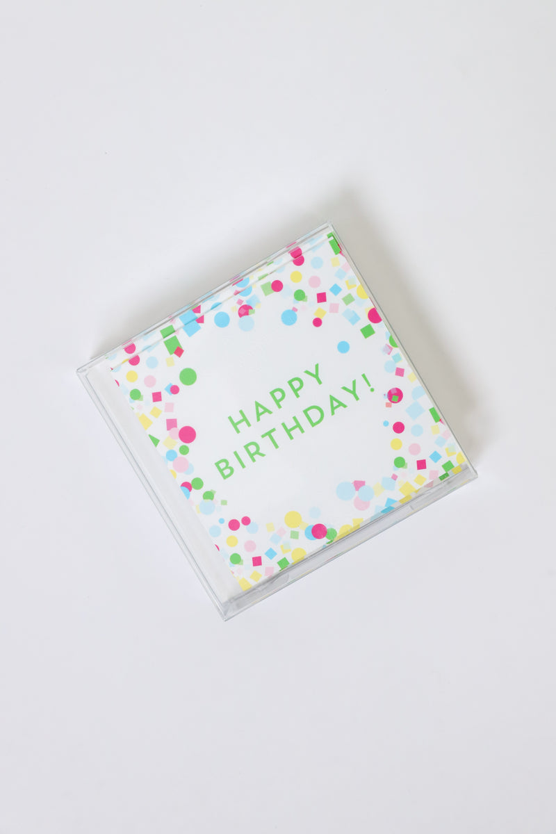 Happy Birthday Enclosure Cards + Envelopes
