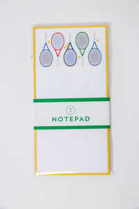 Tennis Racquets List Notepad