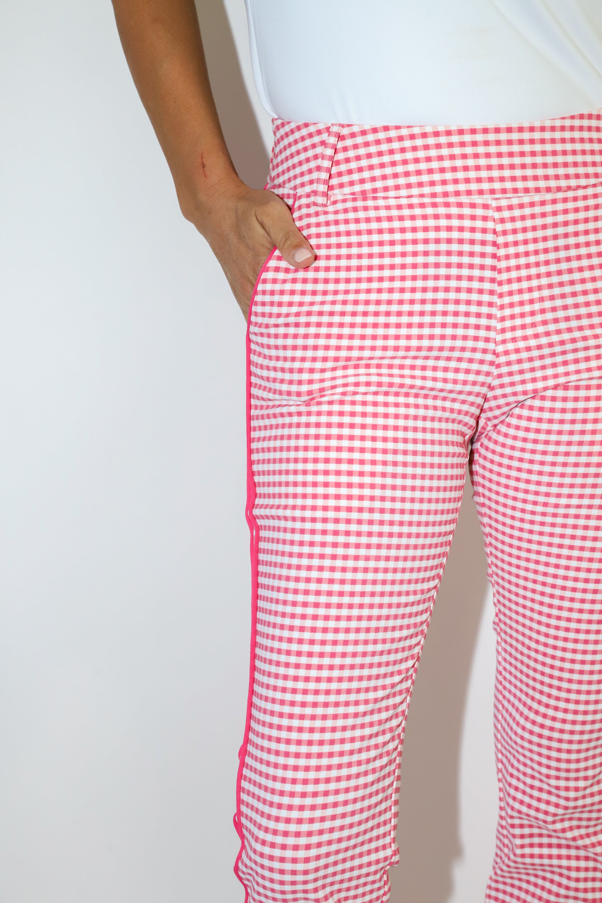 Checkered Ankle Pant