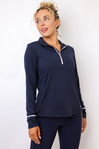 Golftini Long Sleeve Fabulous Mock Pullover
