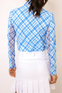 IBKUL Tony Print Long Sleeve Mock Neck Top