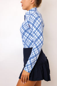 IBKUL Tony Print Long Sleeve Mock Neck Top