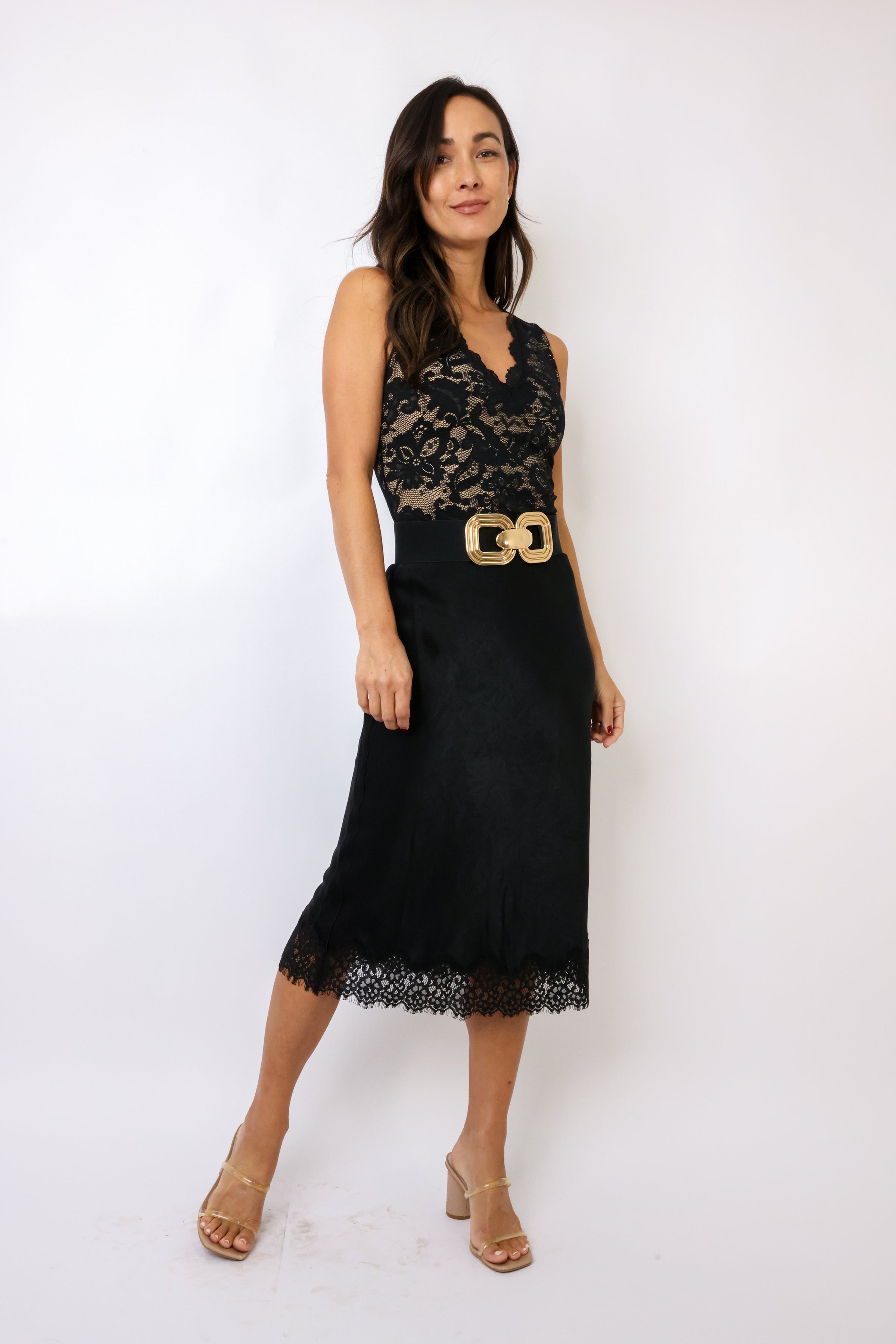 Slip Skirt With Lace