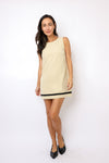 Two Toned Soft Matte Mini Shift Dress