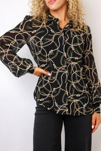 Generation Love Maxwell Rope Georgette Blouse