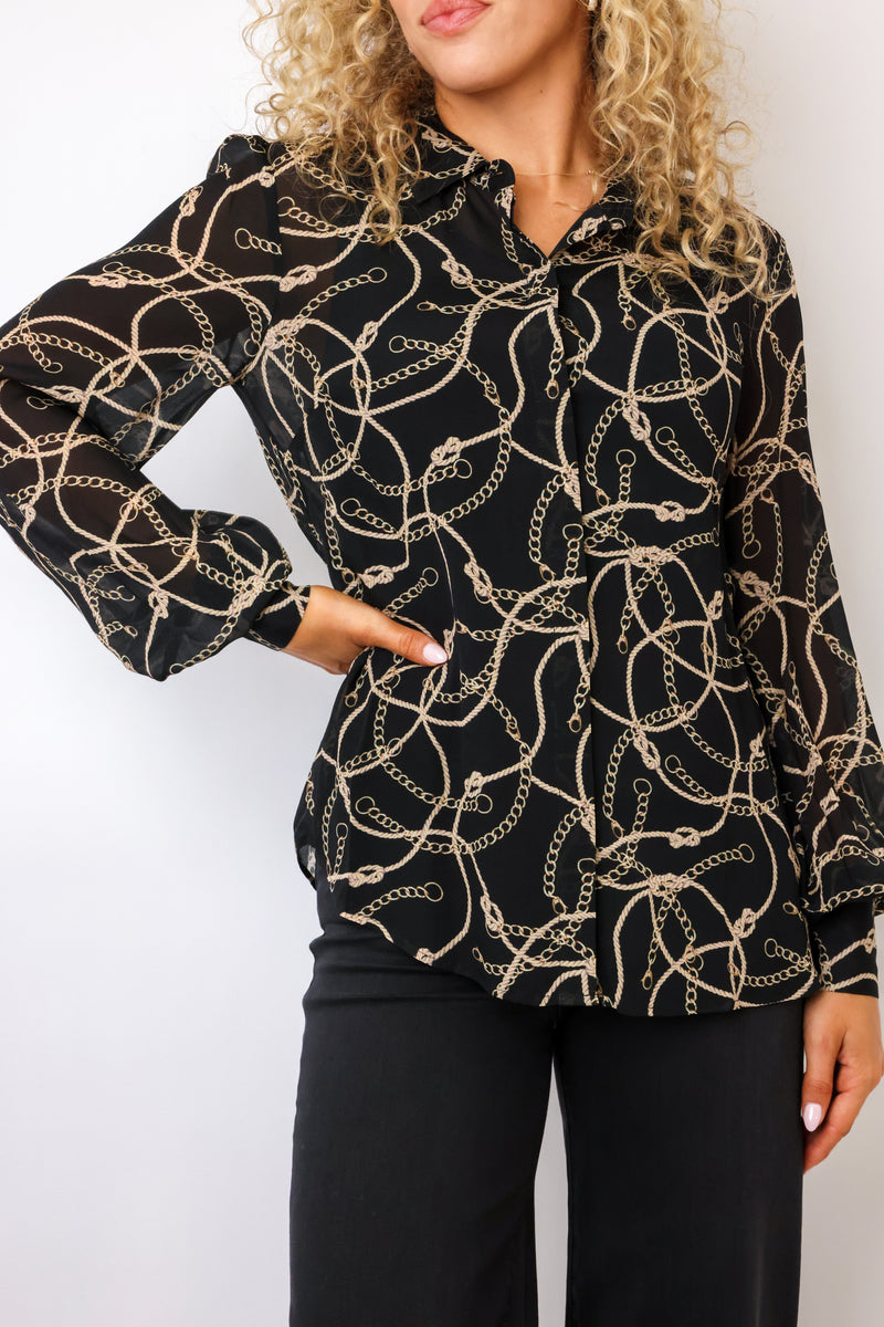 Generation Love Maxwell Rope Georgette Blouse