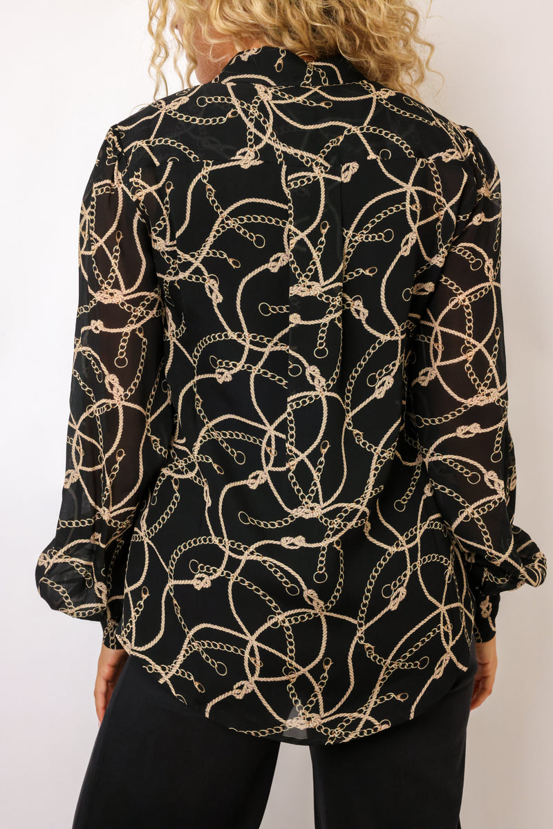Generation Love Maxwell Rope Georgette Blouse