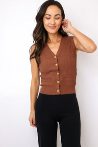 Button Down Sweater Vest