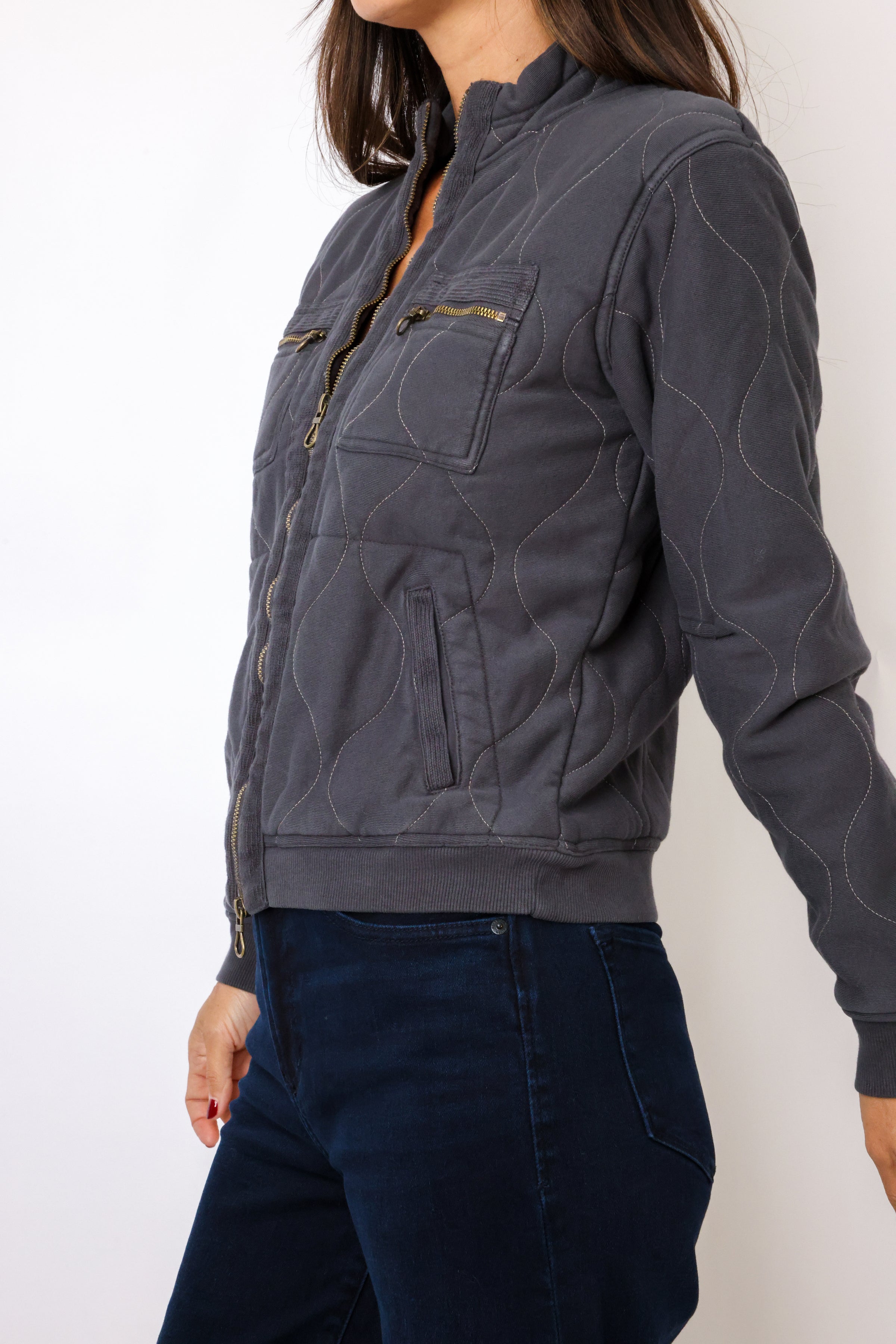 XCVI Osment Quilted Bomber