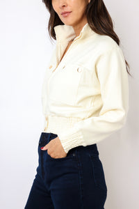 Mock Neck Zip Up Jacket