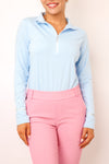 Golftini Long Sleeve Fabulous Mock Pullover