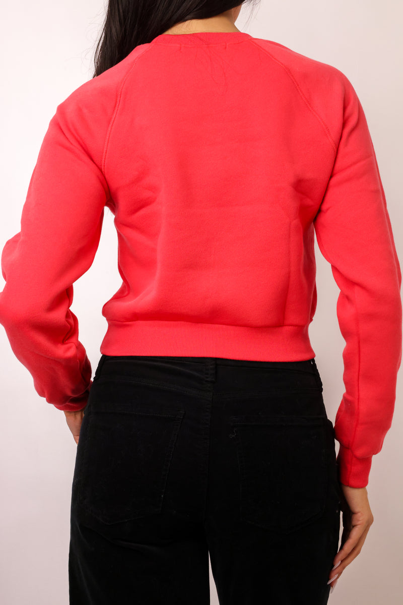 Cocktails and Candy Canes Shrunken Sweatshirt