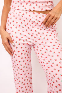 P.J. Salvage Crazy For The Holidays Ditsy Floral Print Pant