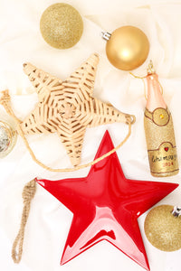 Red Enamel Star Ornament