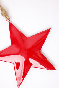 Red Enamel Star Ornament