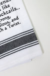 I Choose My Friends How I Like My Cocktails Kitchen Towel