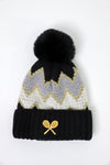 Fuzzy Pom-Pom Beanie
