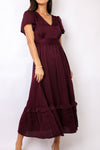 Bordeaux Midi Dress