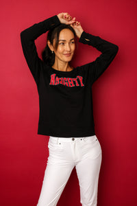 Naughty Lightweight Fleece Pullover Sweater