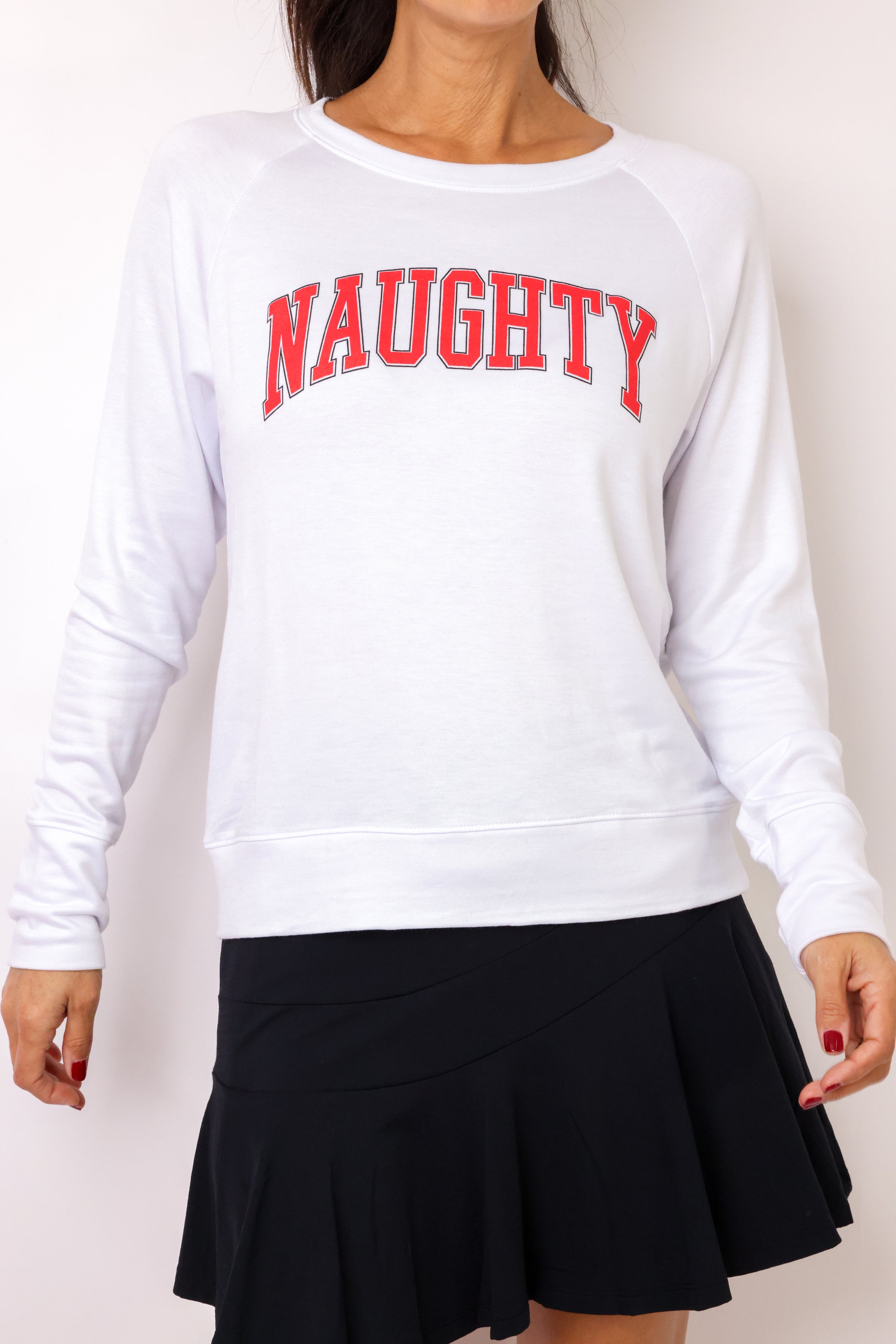 Naughty Lightweight Fleece Pullover Sweater