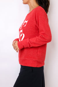 Merry Lightweight Brushed Fleece Pullover Sweater