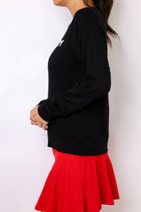 I'm Naughty Lightweight Fleece Pullover Sweater