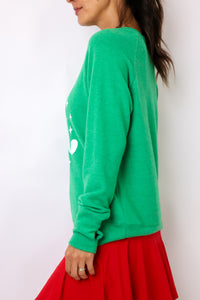 Fa La La Lightweight Brushed Fleece Pullover Sweater