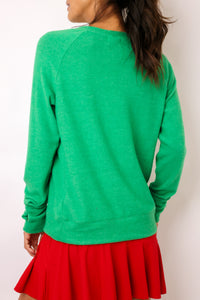 Fa La La Lightweight Brushed Fleece Pullover Sweater