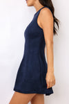 Sleeveless Suede Dress