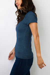 Michael Stars Fallon Shine Crew Neck Tee