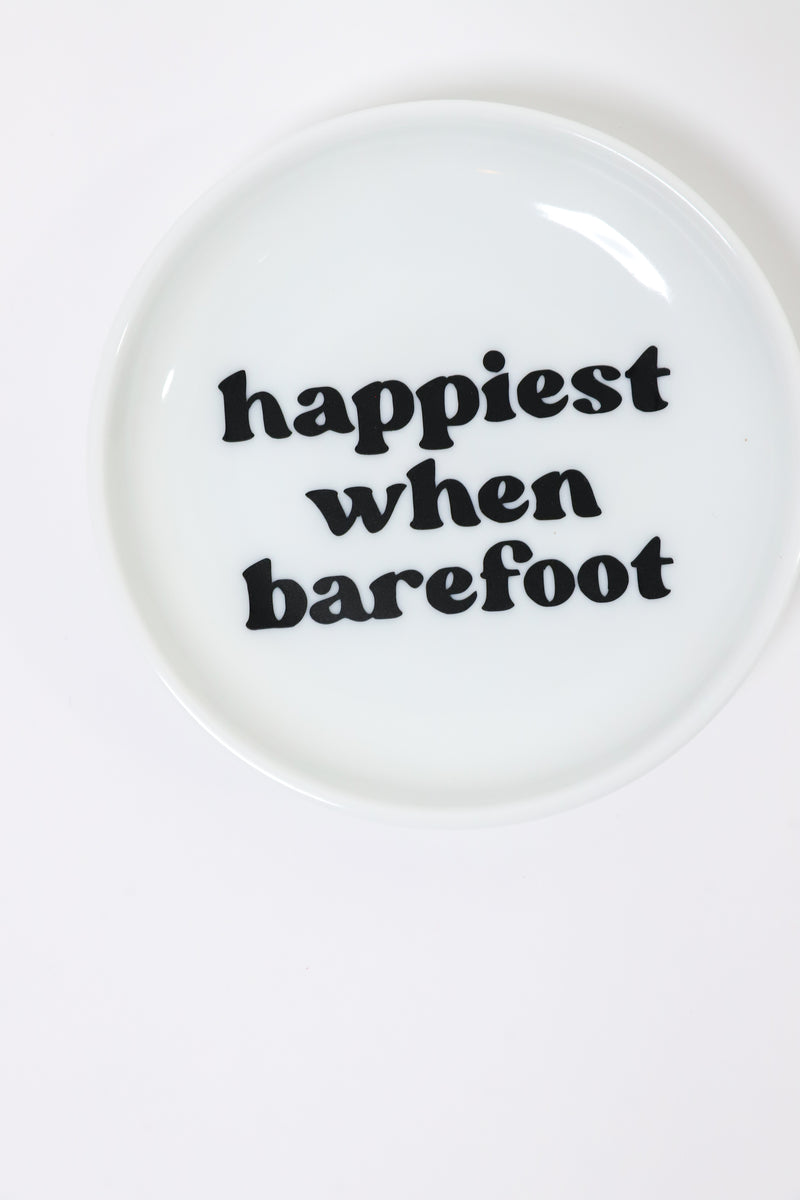 Happiest When Barefoot Ring Dish