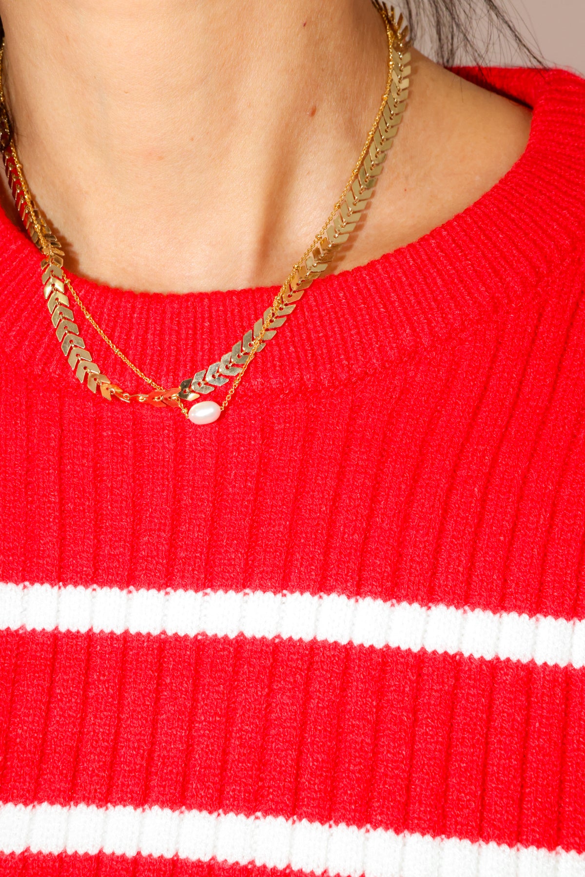 Chevron Pattern Necklace