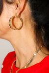 Nailhead Gemstone Hoops