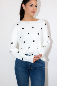 Heart Confetti Sweater