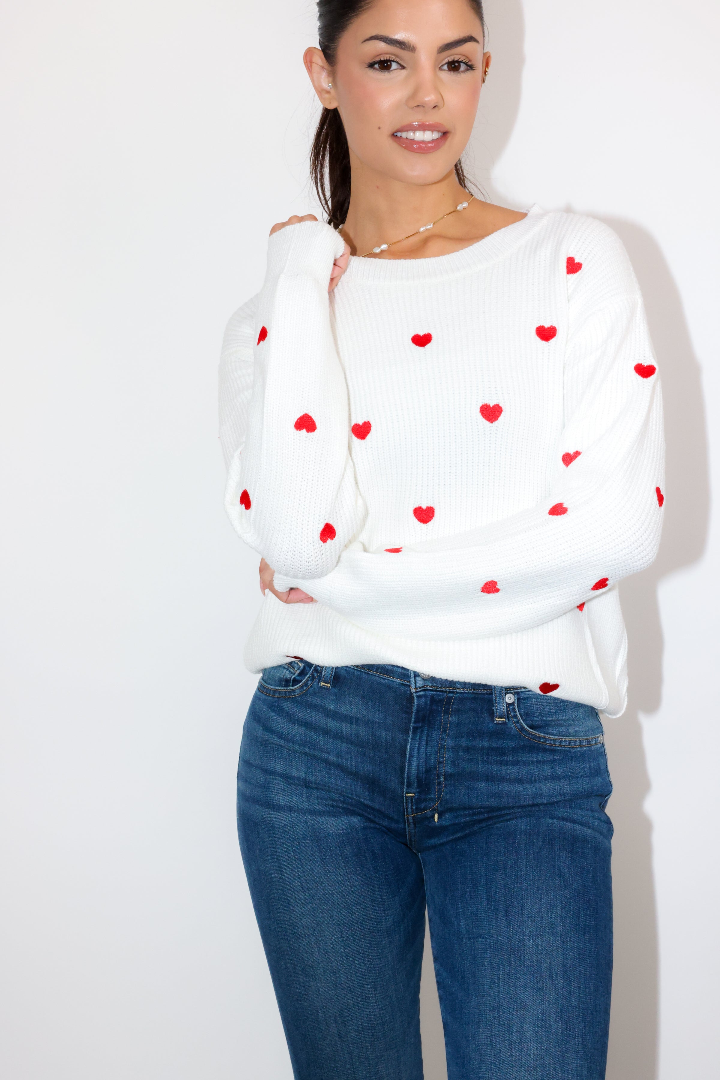 Heart Confetti Sweater