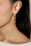 Nailhead Gemstone Hoops