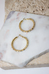 Nailhead Gemstone Hoops