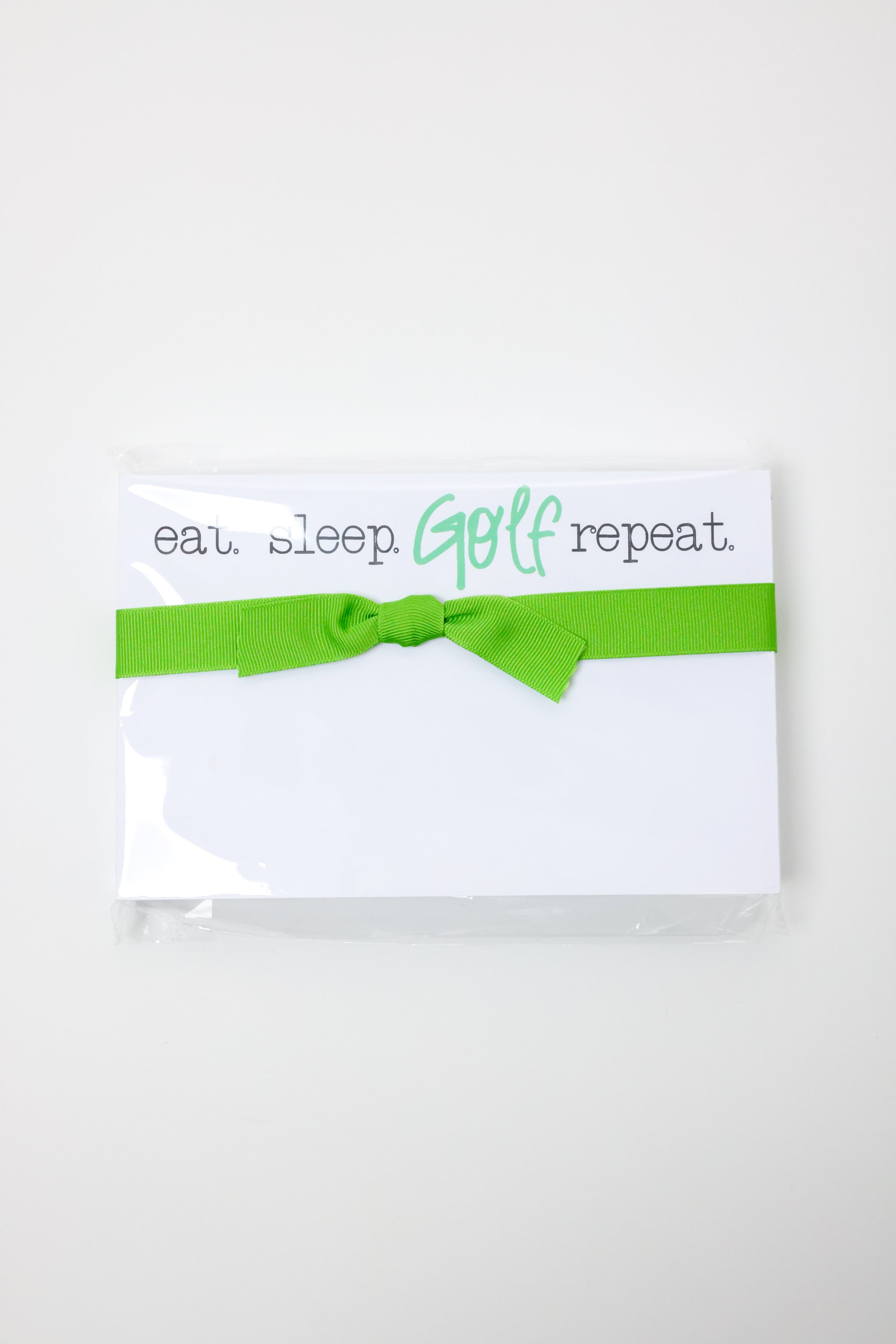Eat, Sleep, Golf, Repeat Notepad