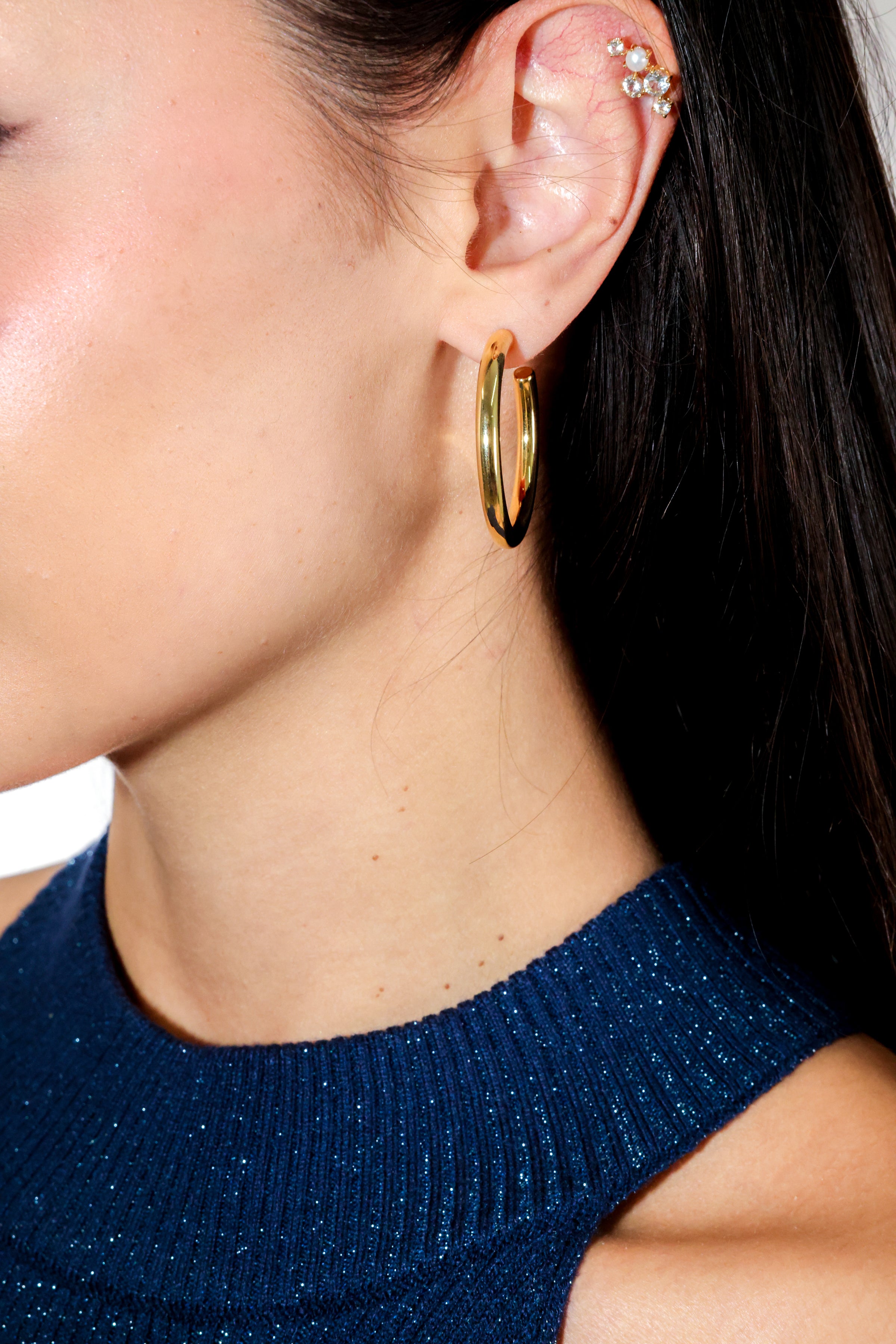 Medium Tube Hoop Earrings