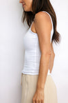 Ribbed Fitted Tank
