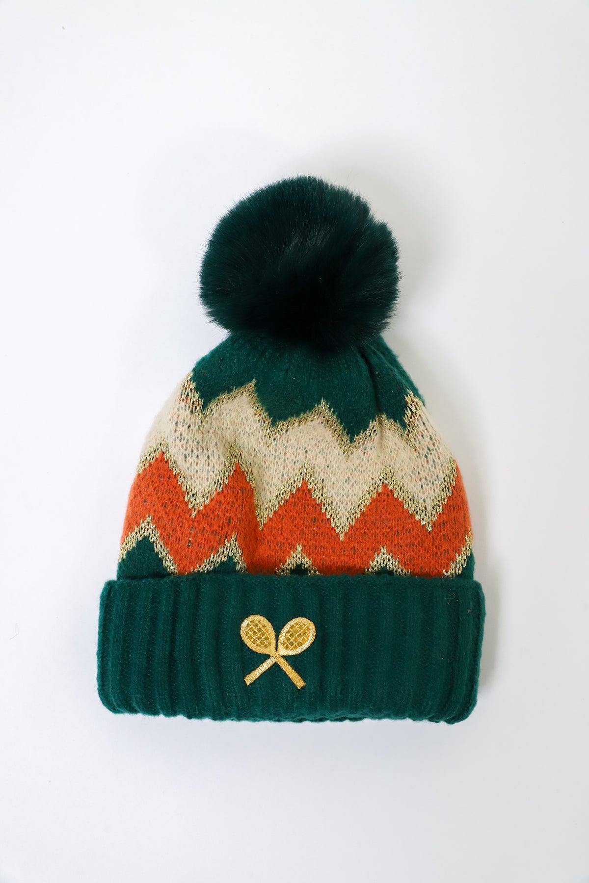 Fuzzy Pom-Pom Beanie