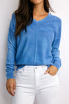 V-Neck Faded Sweater