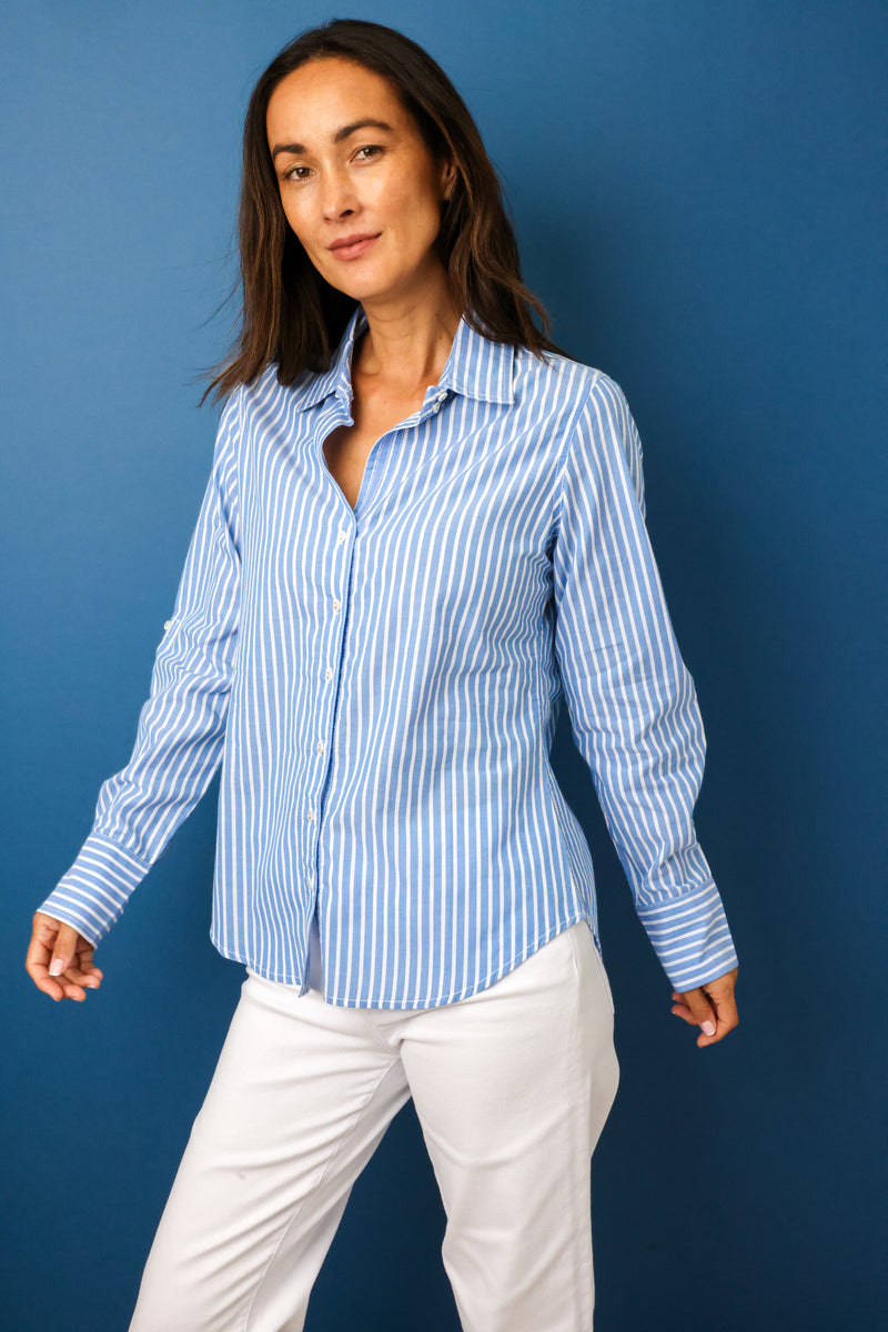 Cino South Beach Stripe Button Down Shirt