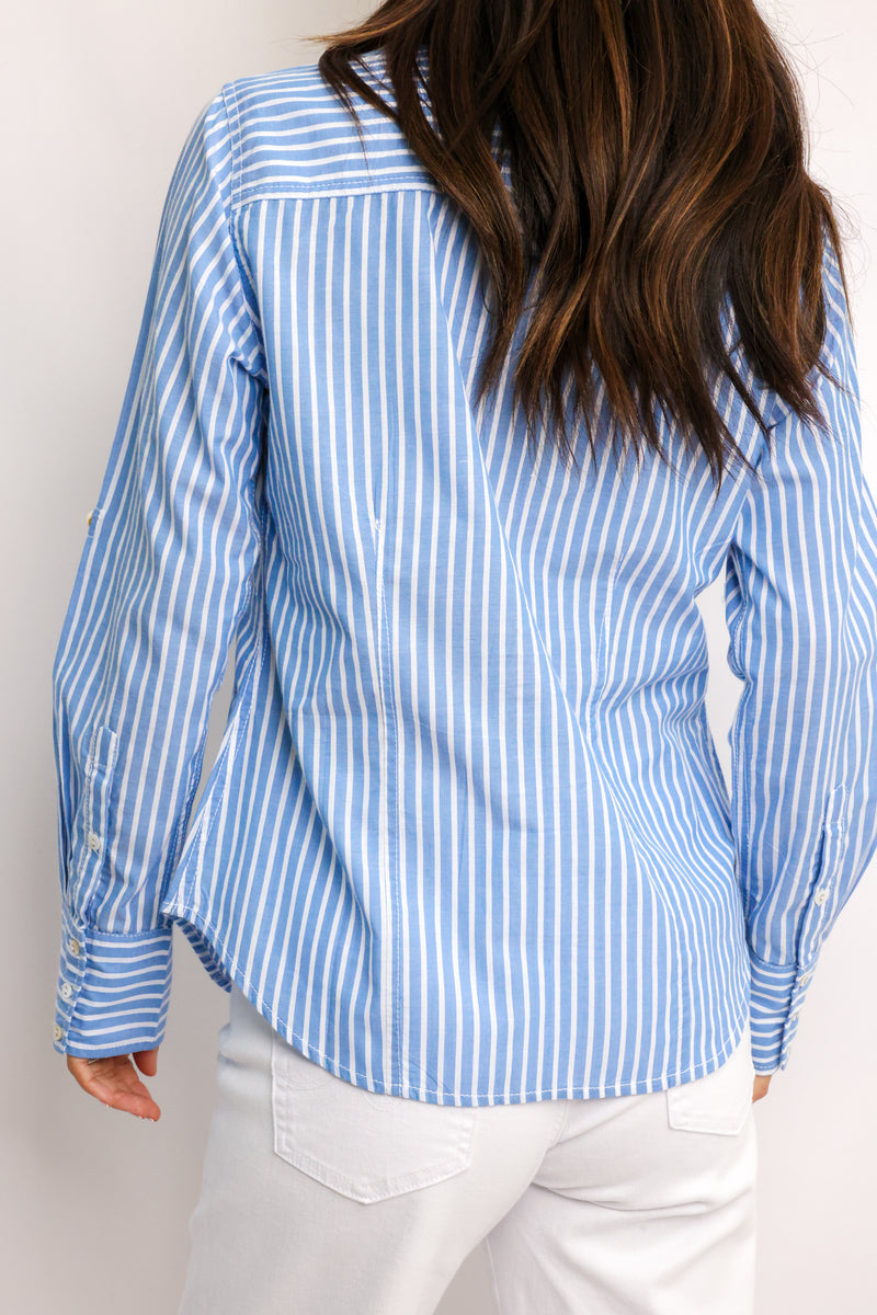 Cino South Beach Stripe Button Down Shirt