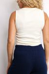 Shirred Crewneck Tank