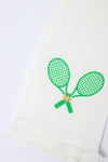 Tennis Rackets Fringe Towel