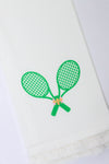 Tennis Rackets Fringe Towel